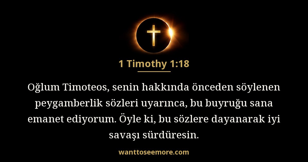 1 Timothy 1:18