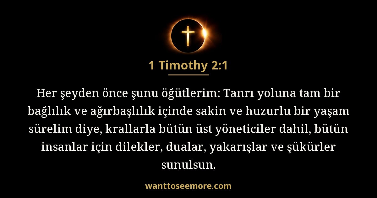 1. Timoteos 2:1