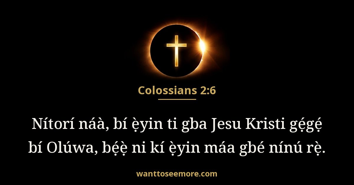 Colossians 2:6