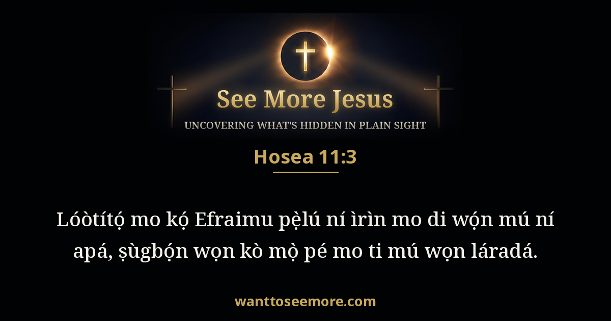 Hosea 11:3