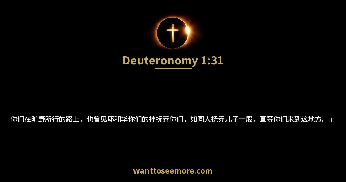 Deuteronomy 1:31