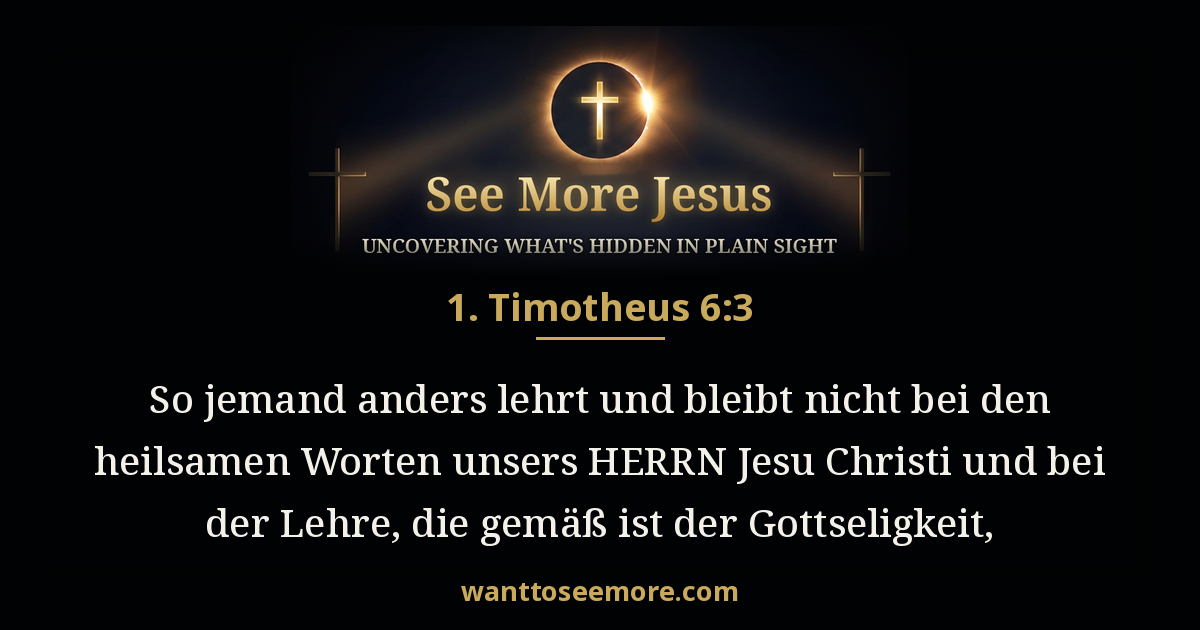 1 Timothy 6:3
