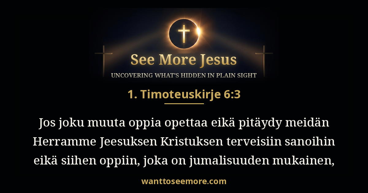 1 Timothy 6:3