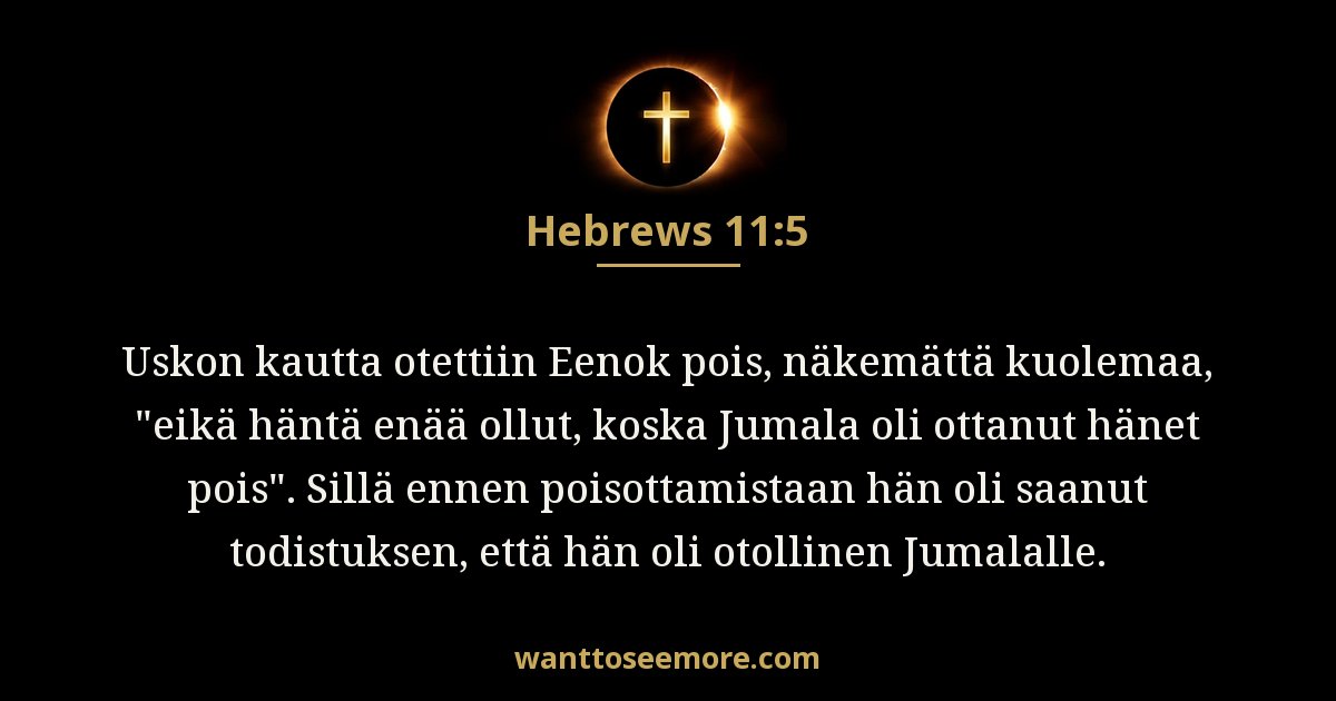 Hebrews 11:5