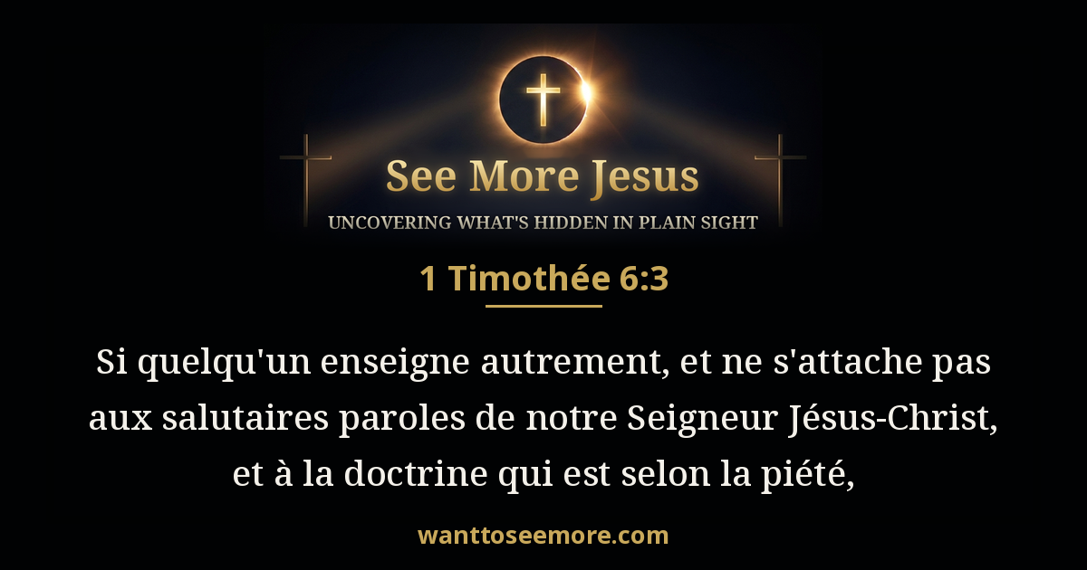 1 Timothy 6:3