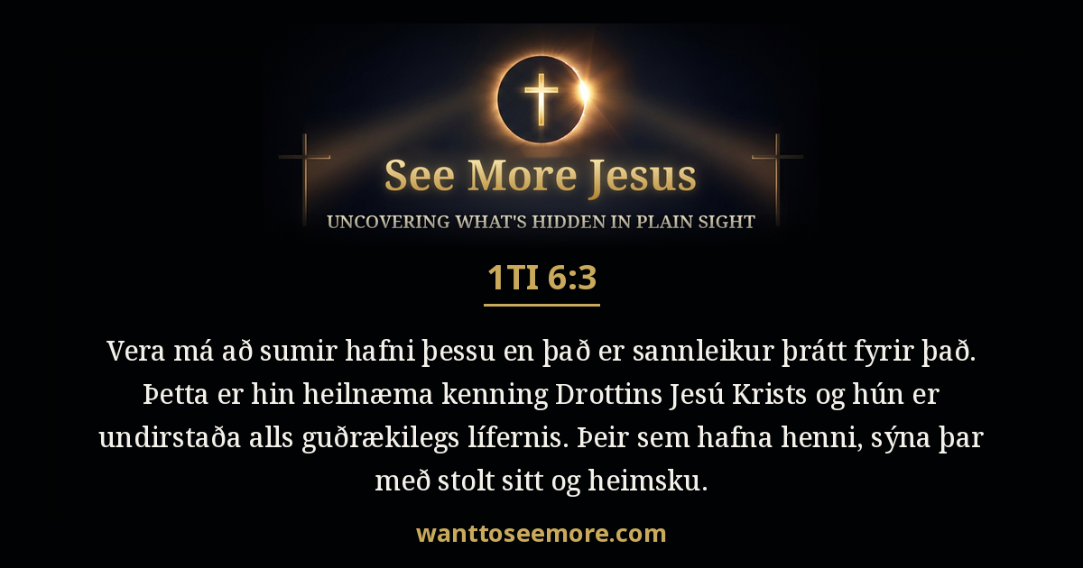 1 Timothy 6:3