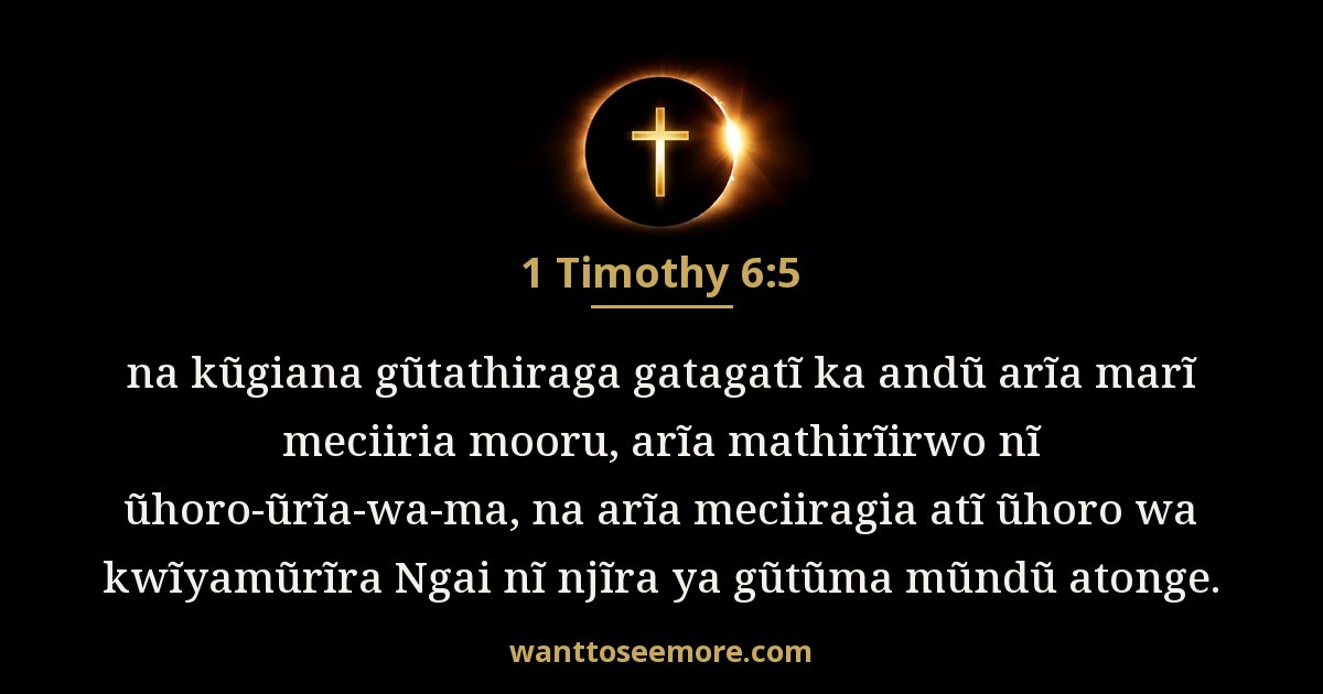 1 Timothy 6:5