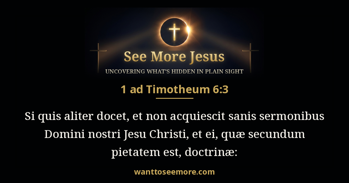 1 Timothy 6:3
