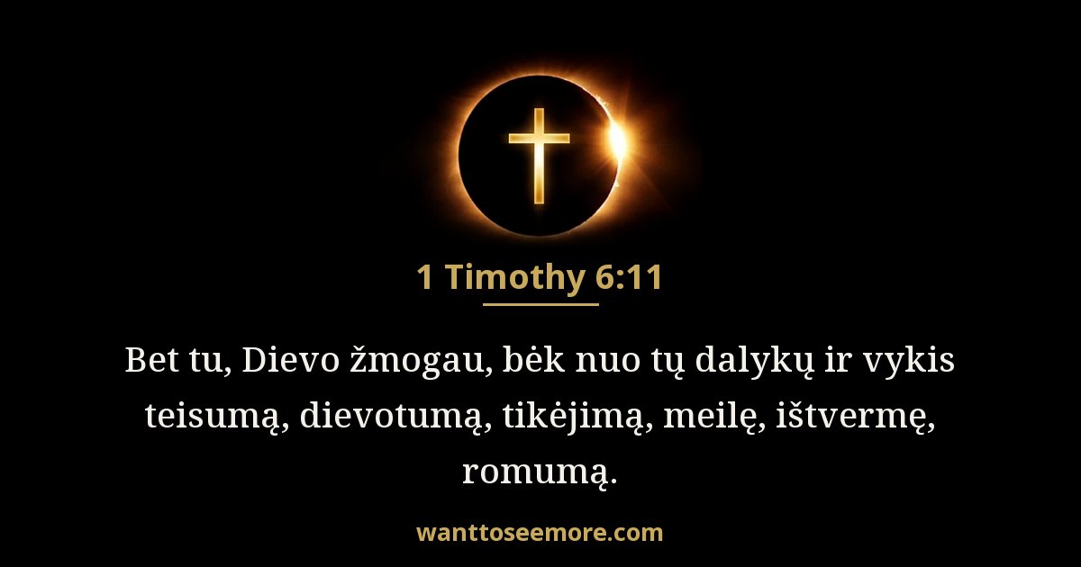 1 Timothy 6:11