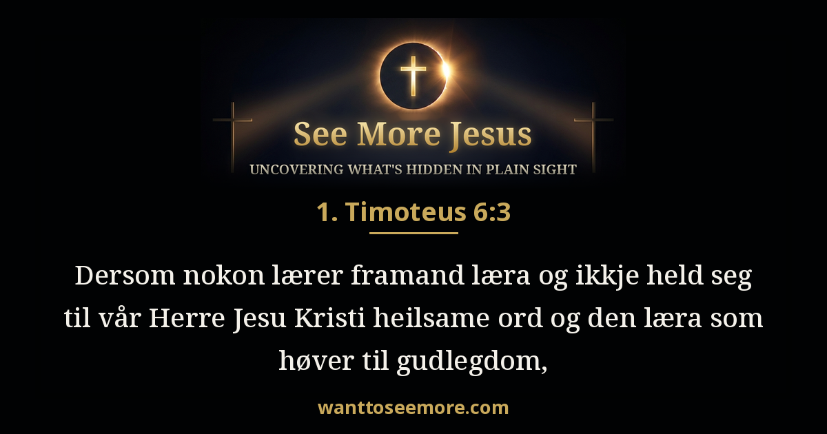 1 Timothy 6:3