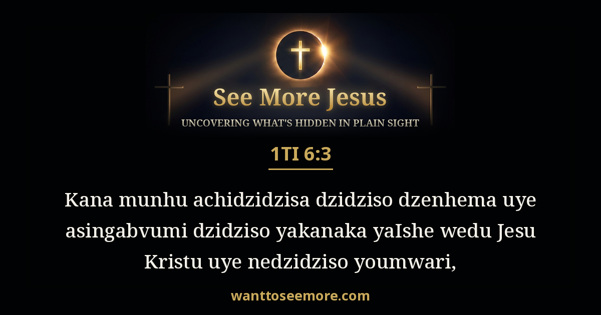1 Timothy 6:3