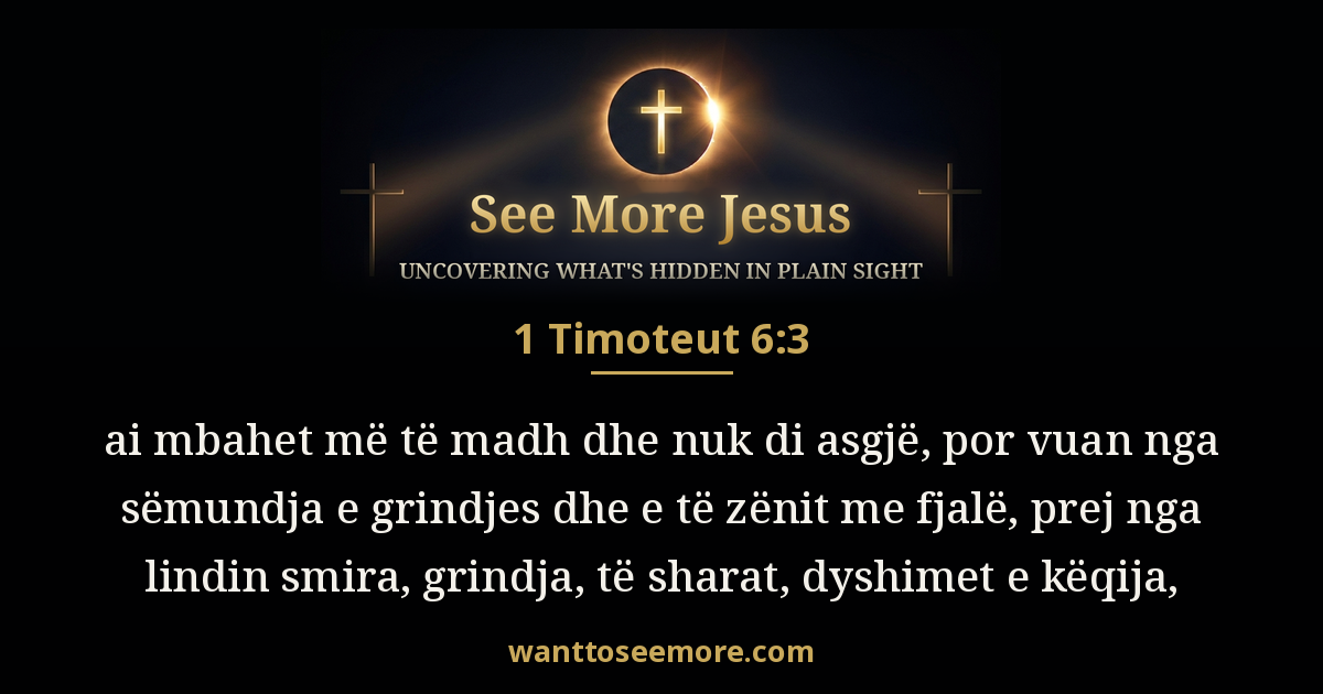 1 Timothy 6:3