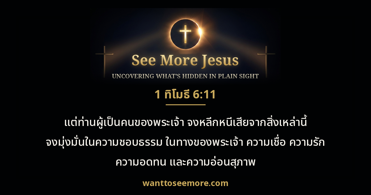 1 Timothy 6:11