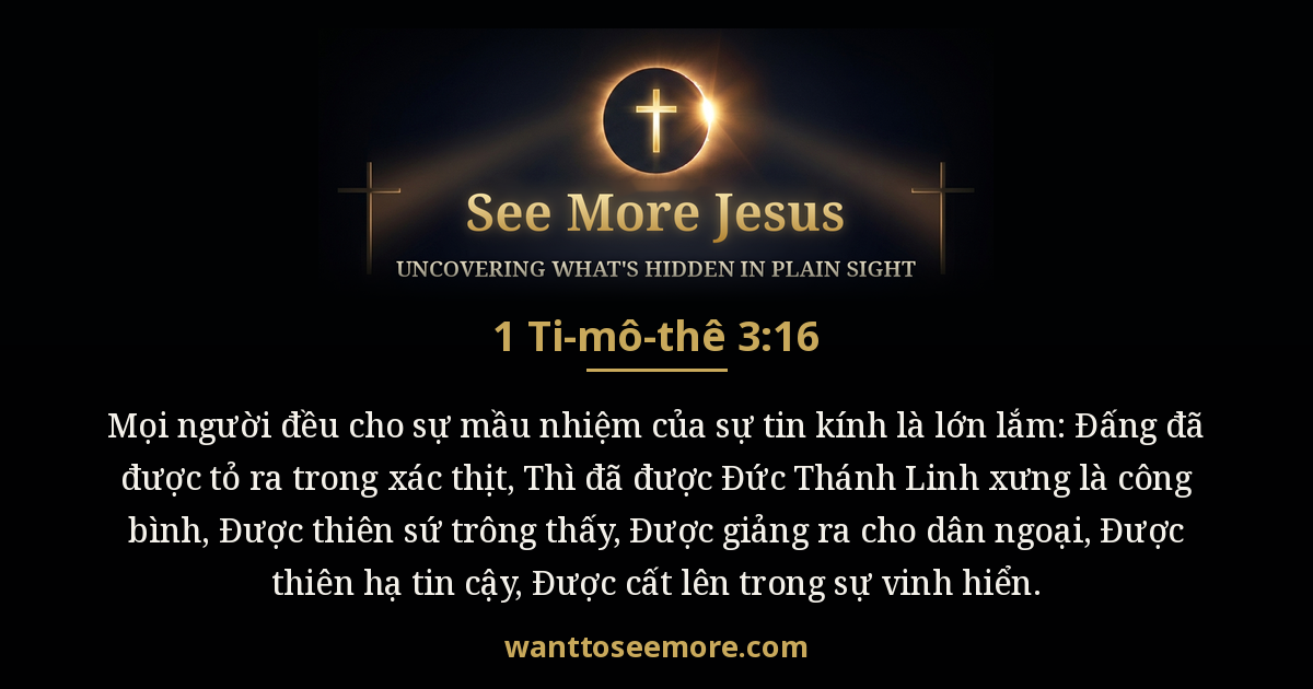 1 Timothy 3:16