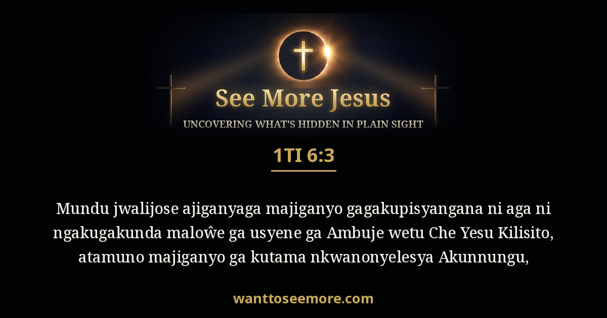 1 Timothy 6:3