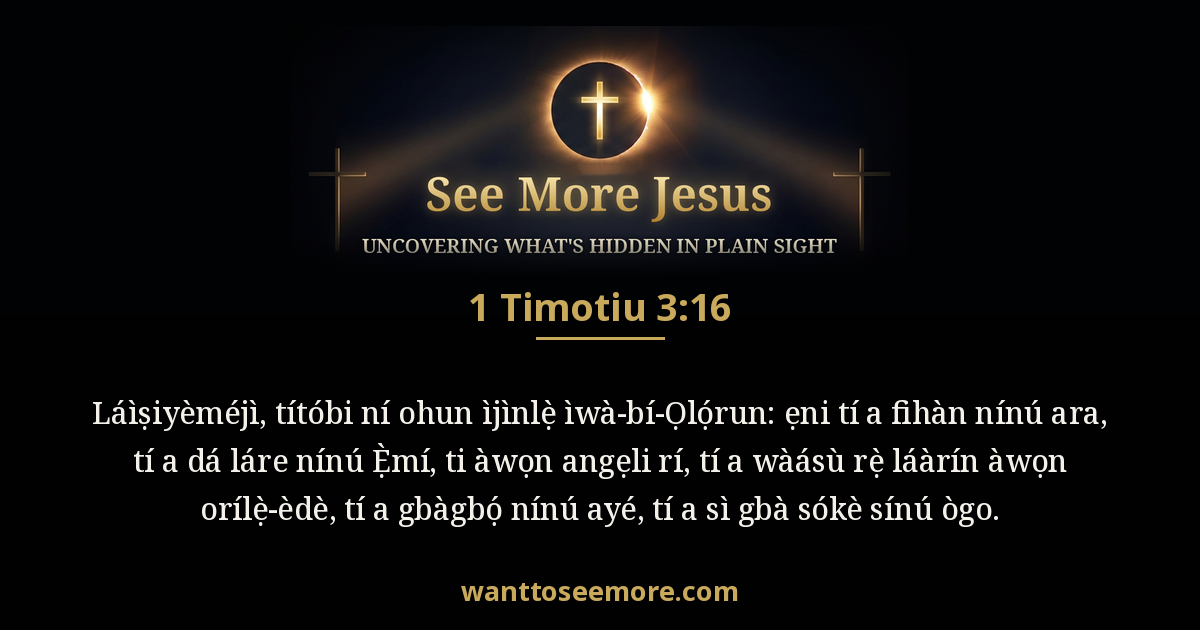 1 Timothy 3:16