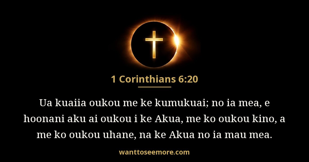 1CO 6:20