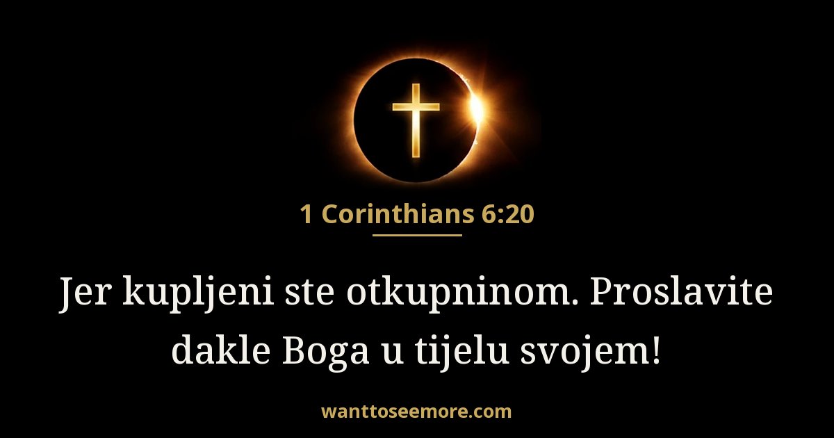1 Corinthians 6:20