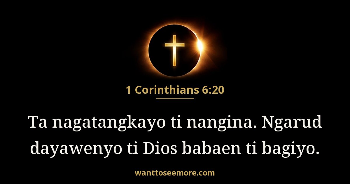 1 Corinthians 6:20