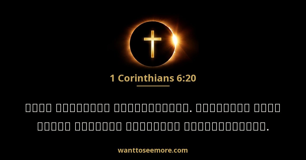 1 Corinthians 6:20
