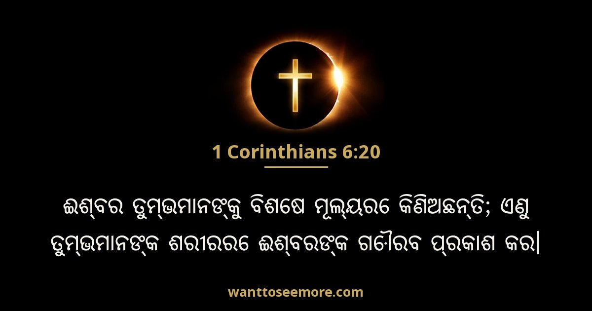 1 Corinthians 6:20