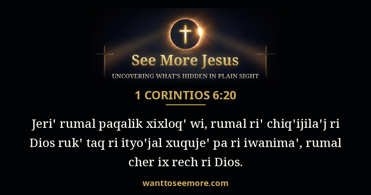 1 Corinthians 6:20