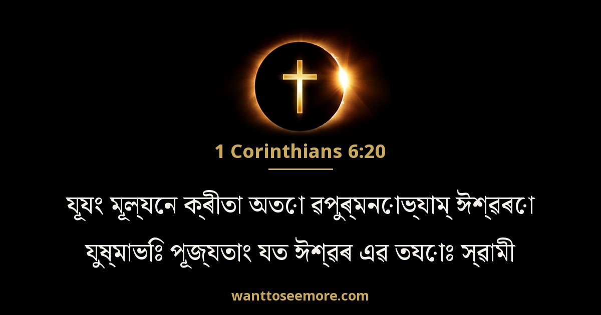 1 Corinthians 6:20