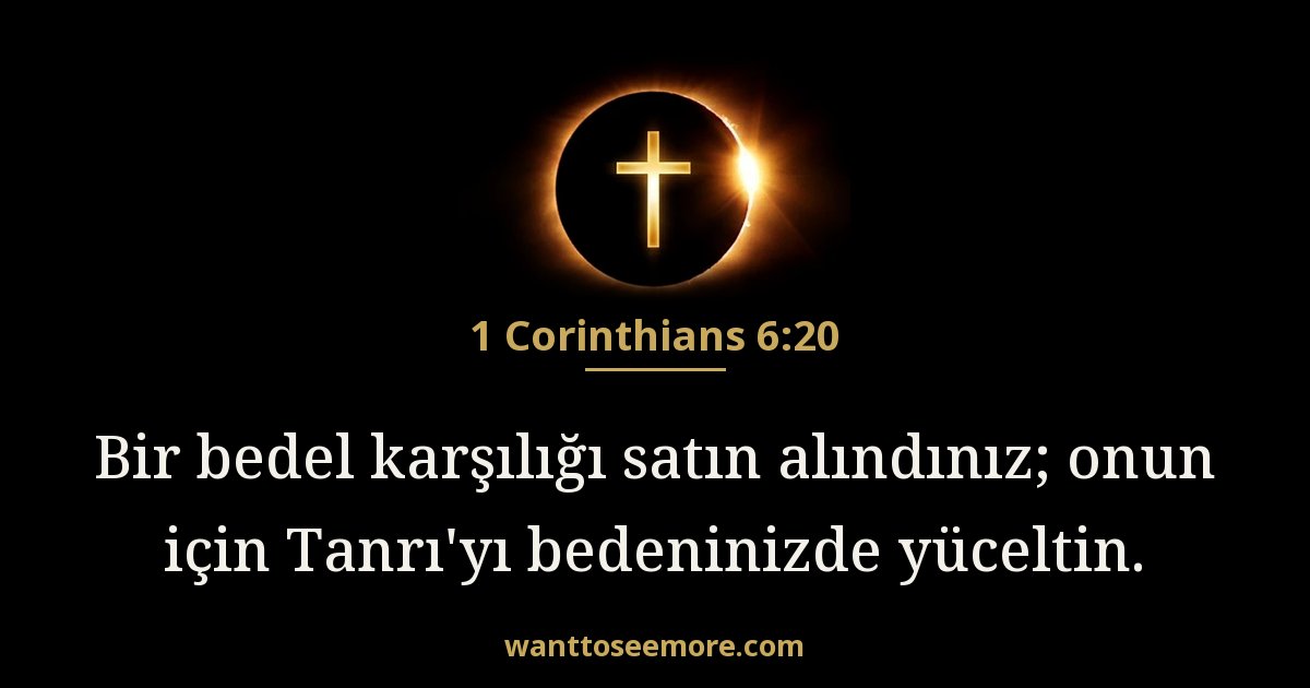 1 Corinthians 6:20