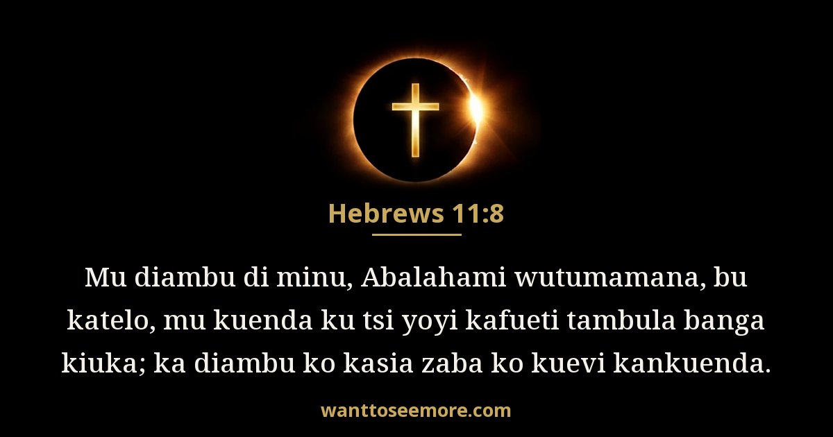 Hebrews 11:8