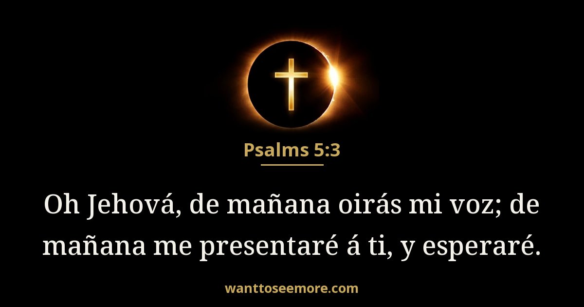 Psalms 5:3