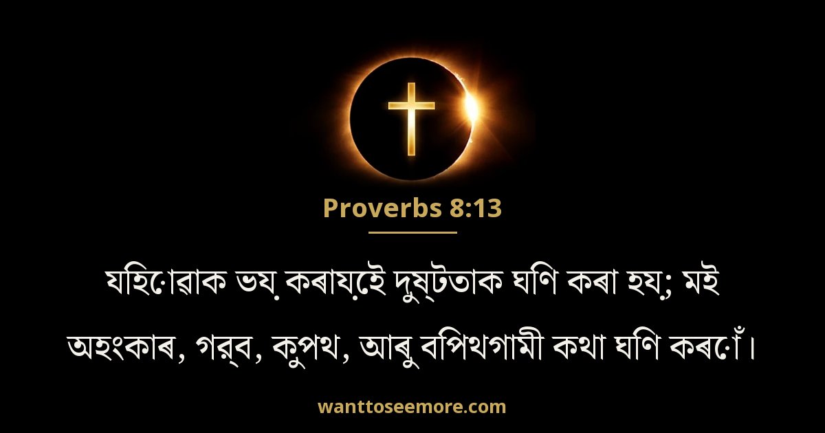 Proverbs 8:13