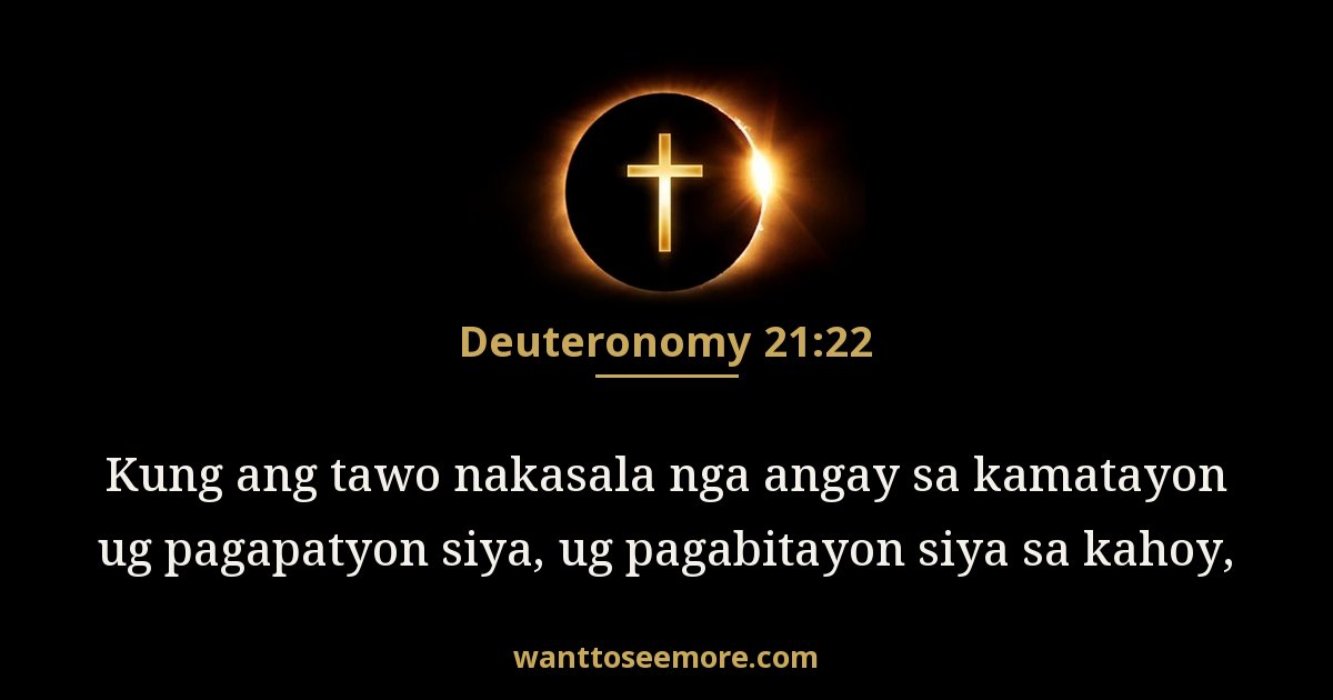 Deuteronomy 21:22