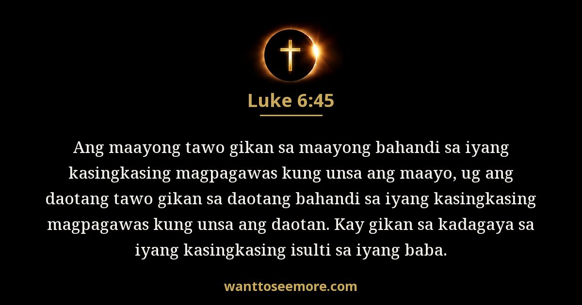Luke 6:45