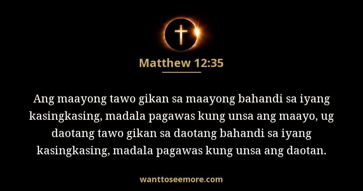 MAT 12:35