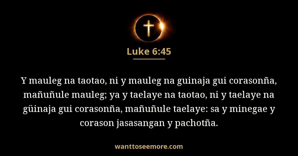 Luke 6:45