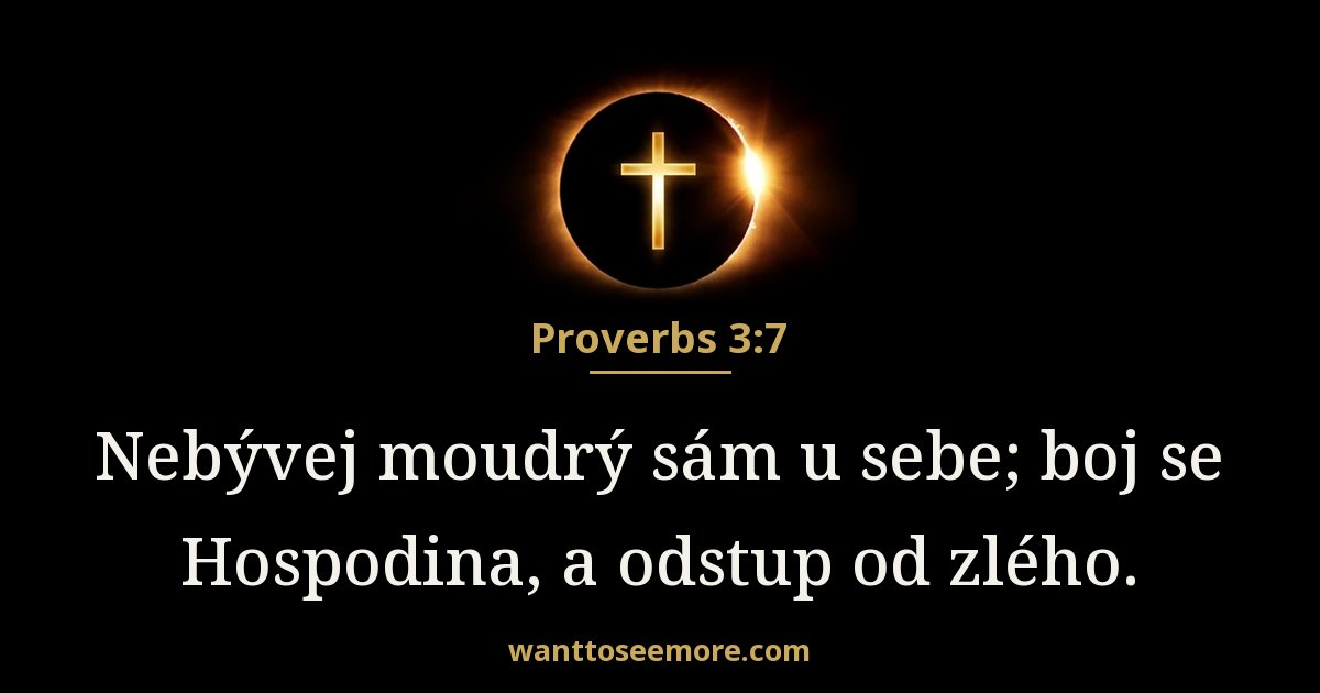 Proverbs 3:7