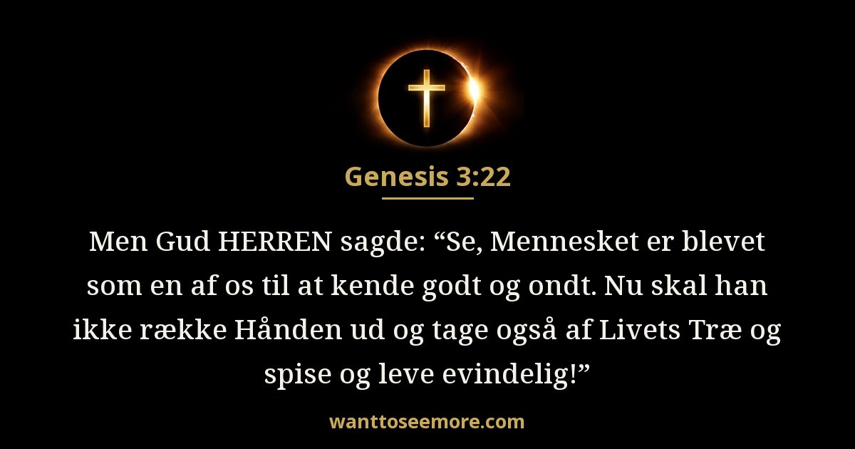 1. Mosebog 3:22