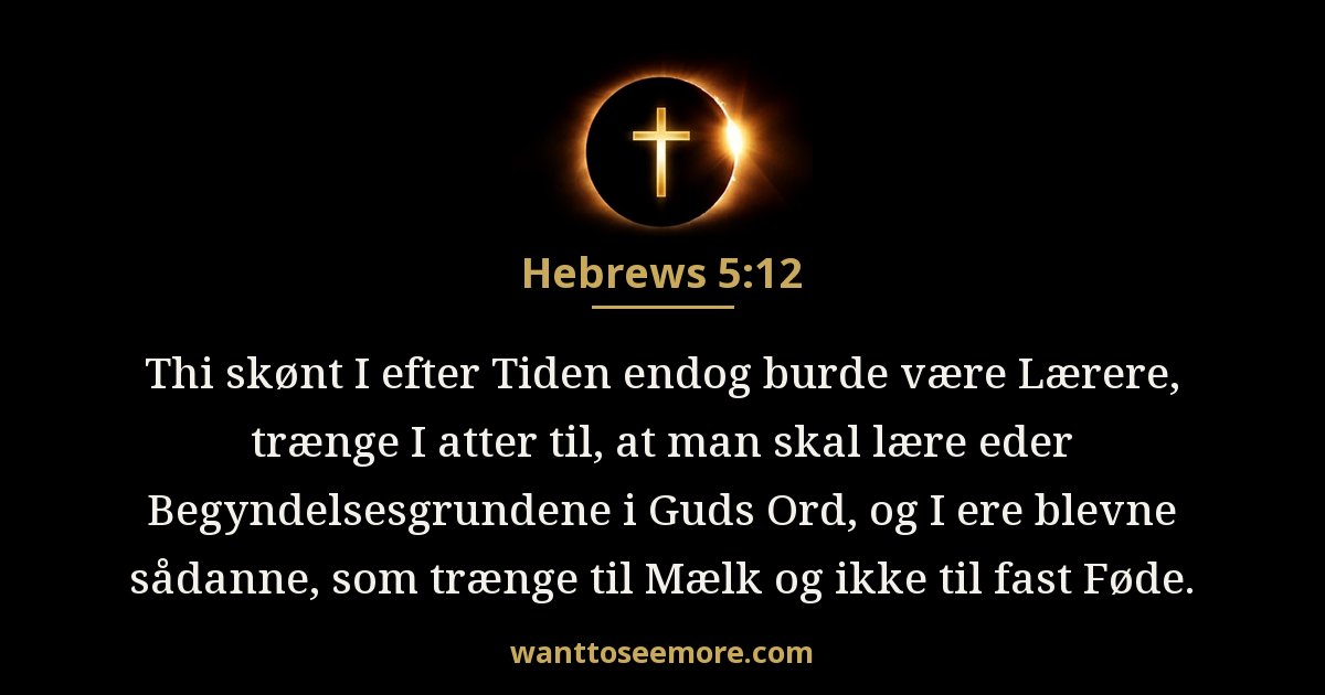 Hebræerne 5:12