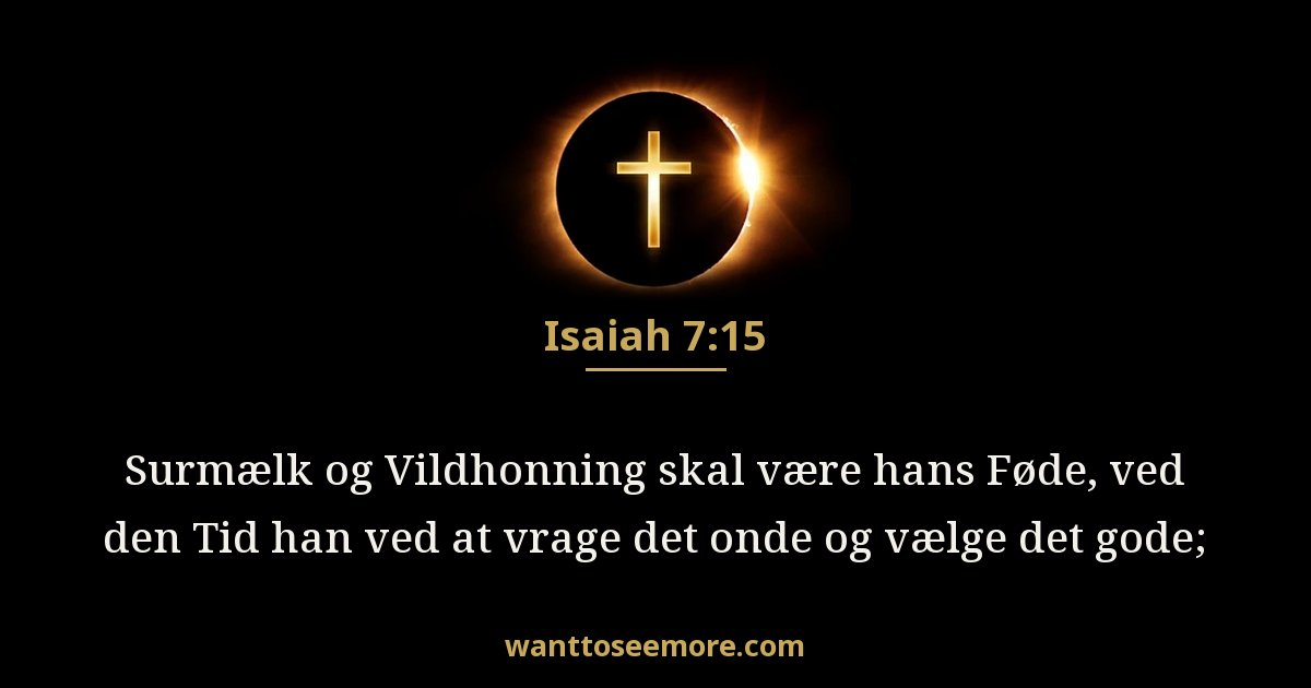 Isaiah 7:15