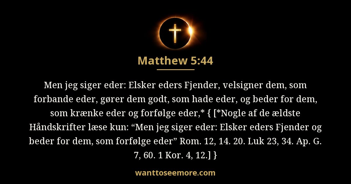 Matthew 5:44
