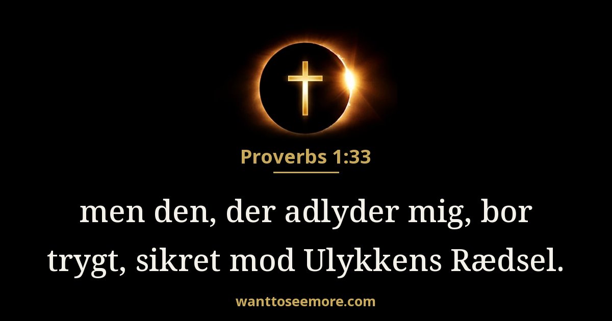 Proverbs 1:33