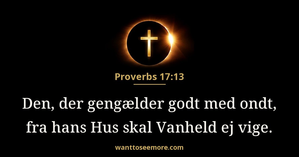 Proverbs 17:13