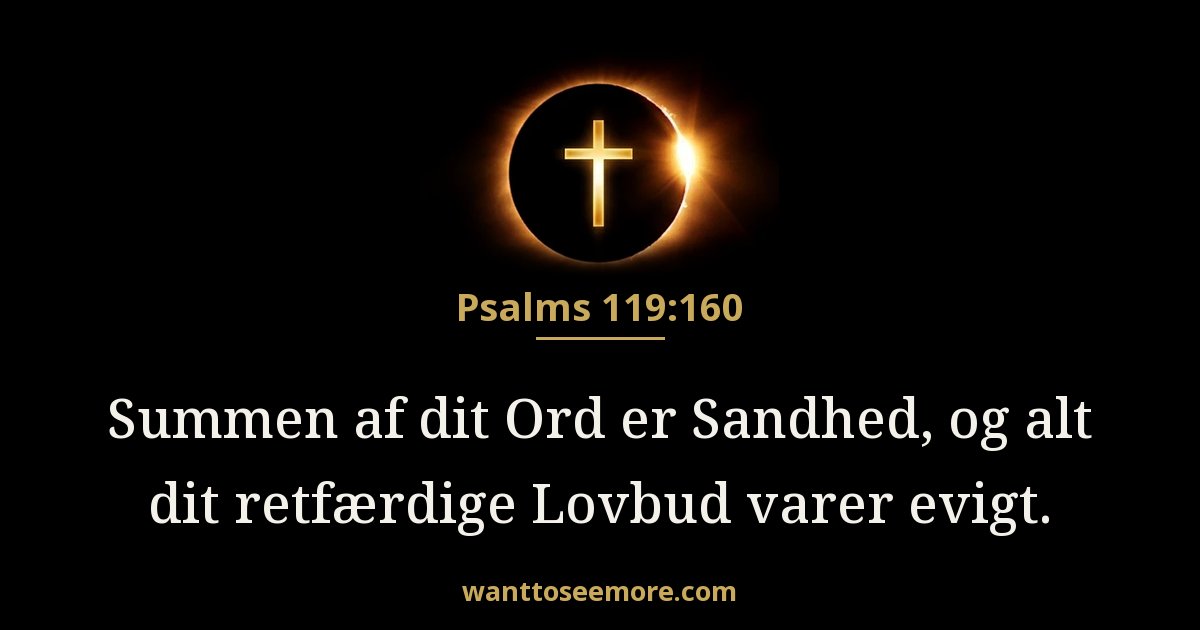 Salme 119:160