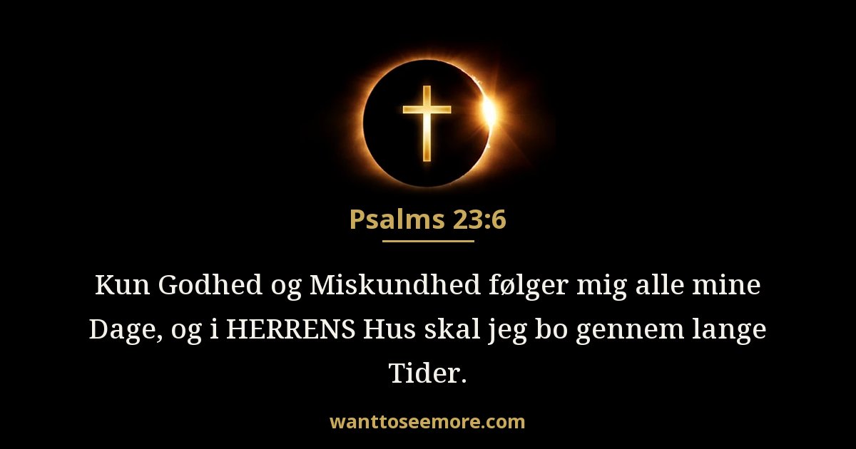 Psalms 23:6