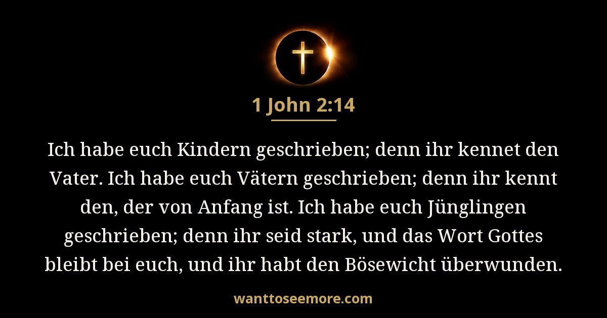 1. Johannes 2:14