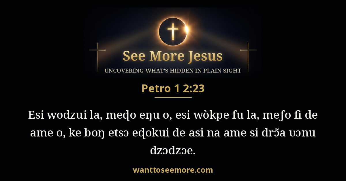 1 Peter 2:23