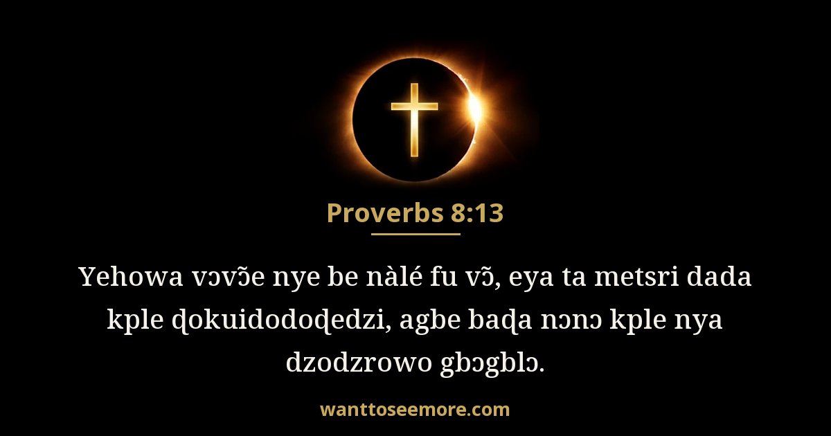 Proverbs 8:13