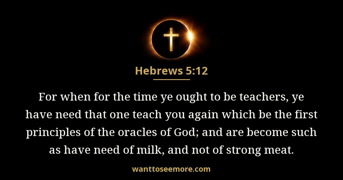 Hebrews 5:12