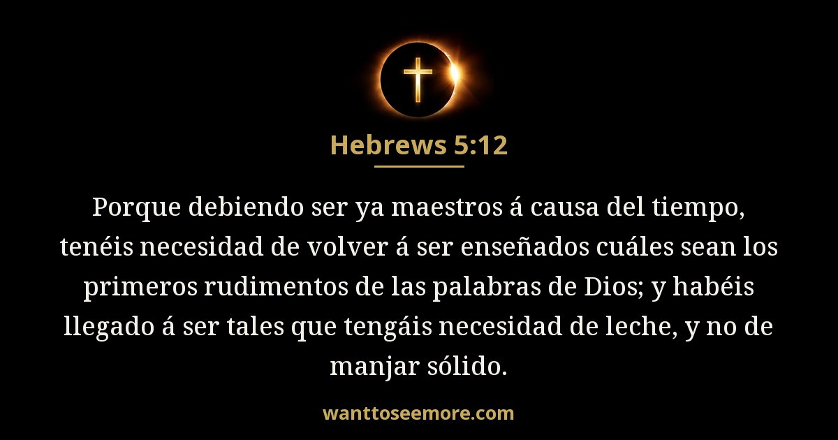 Hebreos 5:12