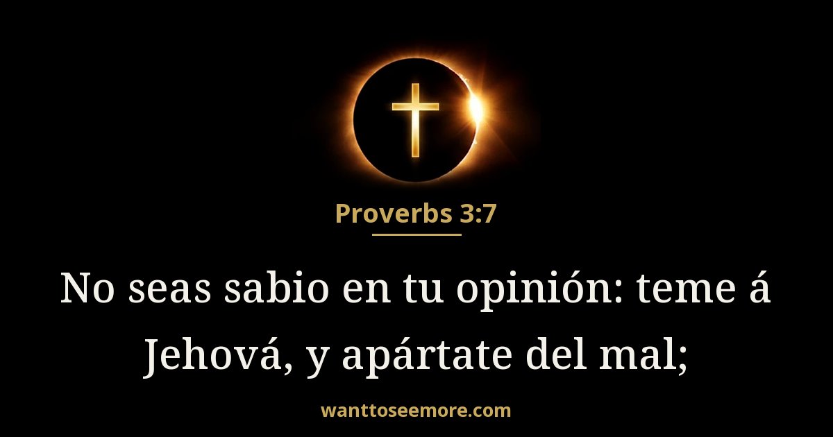 Proverbs 3:7
